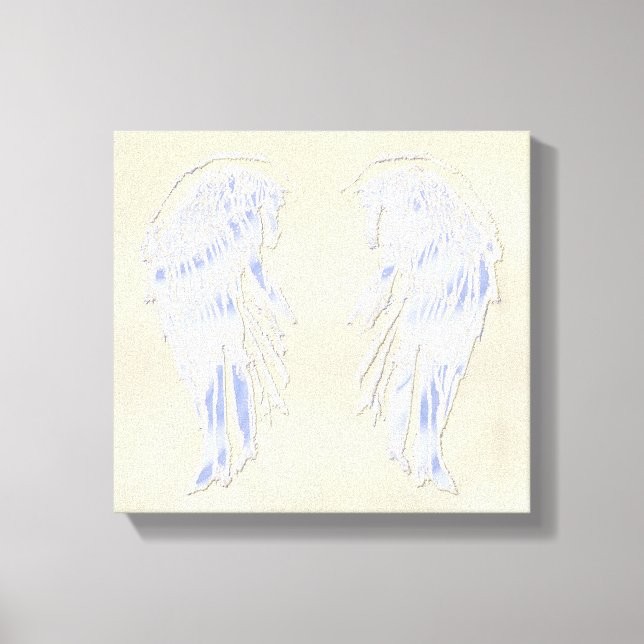 Angel Vingar Guld Wall Hanging Paeing på Canvas (Framsida)
