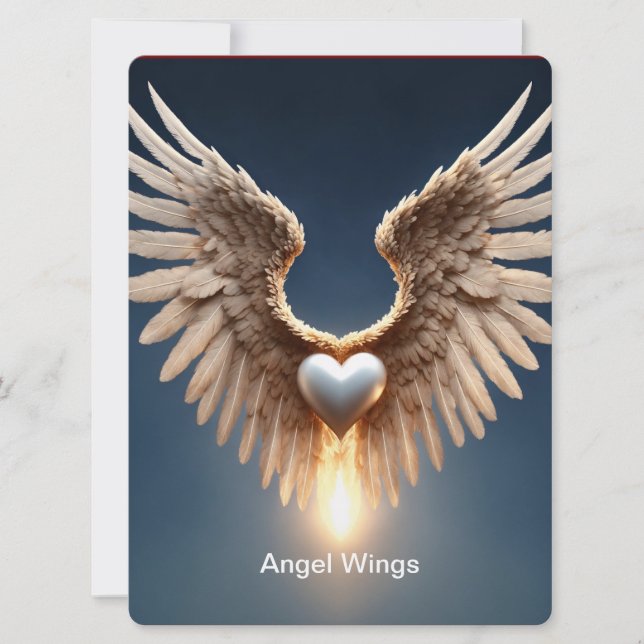 Angel Vingar Inbjudningar (Framsida)