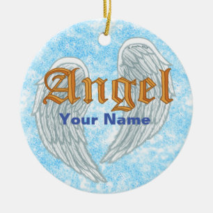 Angel Vingar Julgransprydnad Keramik