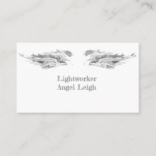 Angel Vingar Light, Andlig, Reiki, affärskort Visitkort