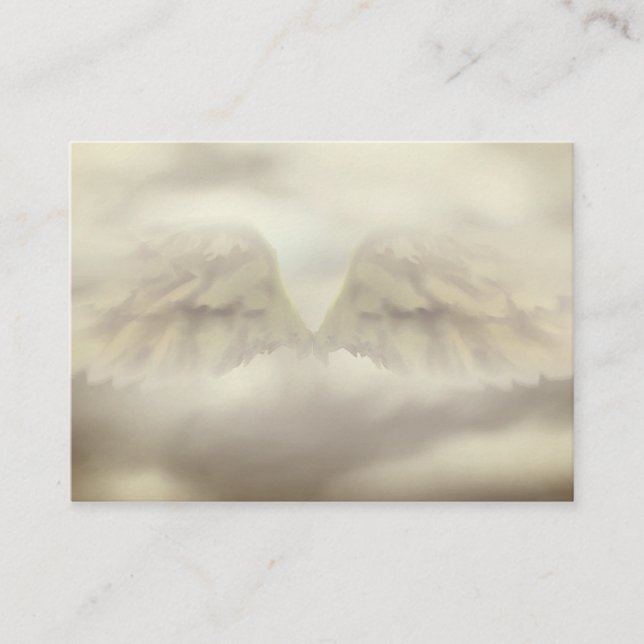 Angel Vingar Light, Andlig, Reiki, affärskort Visitkort (Framsida)