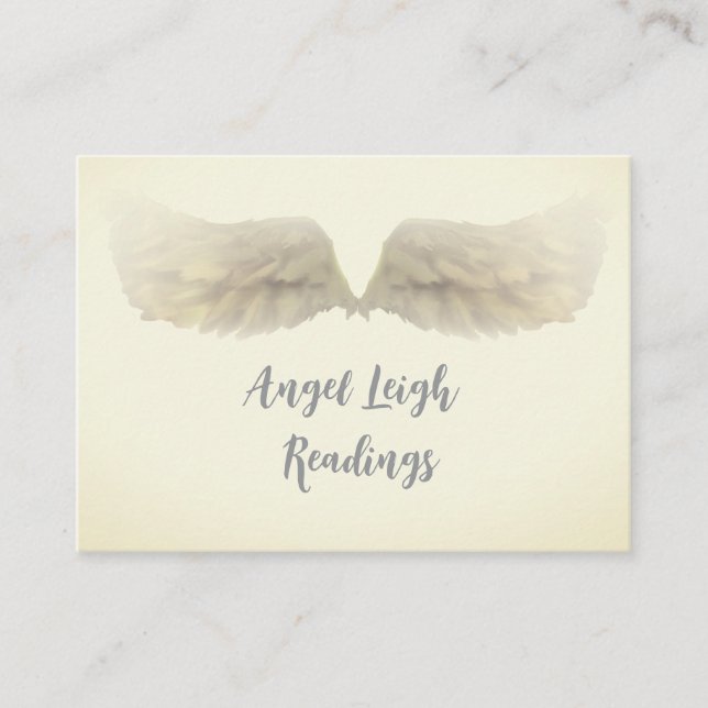 Angel Vingar Light, Andlig, Reiki, affärskort Visitkort (Framsida)