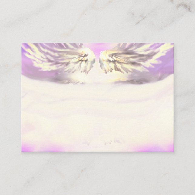 Angel Vingar Light, Andlig, Reiki, affärskort Visitkort (Framsida)