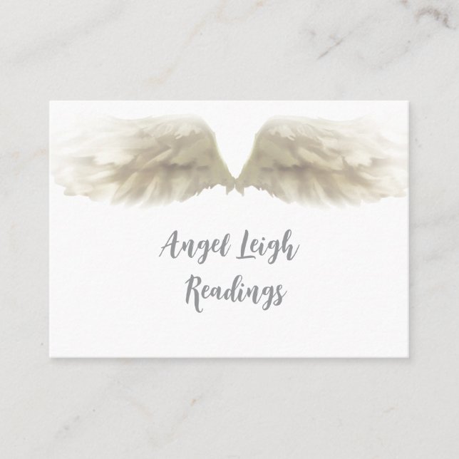 Angel Vingar Light, Andlig, Reiki, affärskort Visitkort (Framsida)