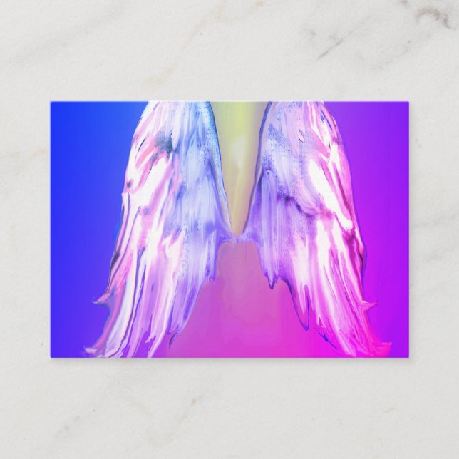Angel Vingar Light, Andlig, Reiki, affärskort Visitkort (Framsida)