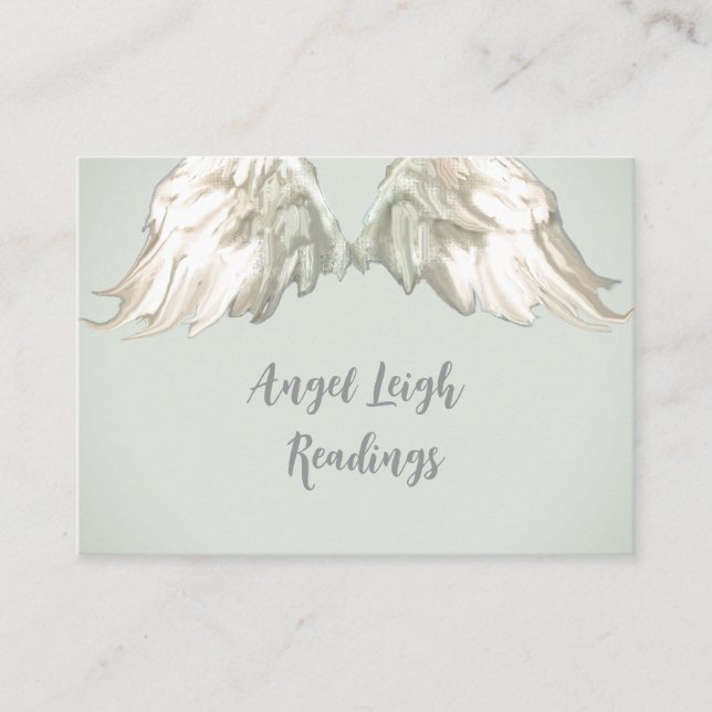 Angel Vingar Light, Andlig, Reiki, affärskort Visitkort (Framsida)