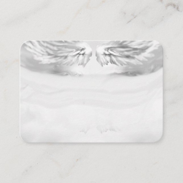 Angel Vingar Light, Andlig, Reiki, affärskort Visitkort (Framsida)