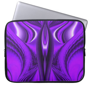 Angel vingar , Lila Abstrakt Fantasy Rainbow Art Laptop Sleeve