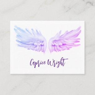 Angel vingar lila psychic affärskort visitkort