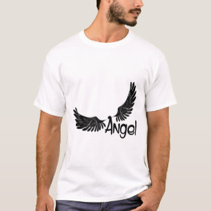 Angel Vingar med text T Shirt