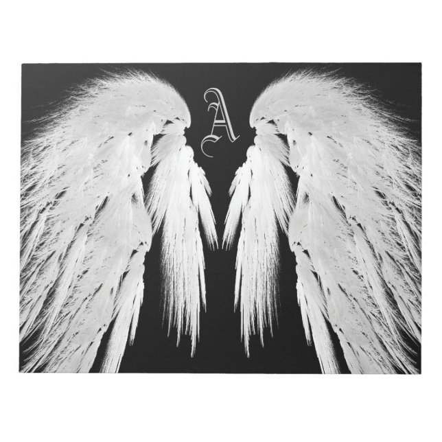 ANGEL VINGAR Monogram Black Anteckningsblock (Framsida)