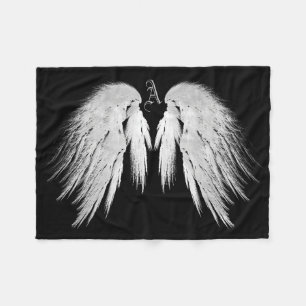 ANGEL VINGAR Monogram Black Fleecefilt