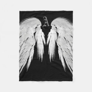 ANGEL VINGAR Monogram Black Fleecefilt