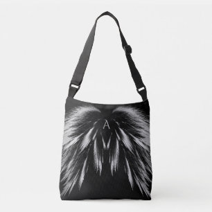 ANGEL VINGAR Monogram Grått Black Axelväska