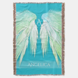 ANGEL VINGAR Monogram Namn Fresh Ombre Filt