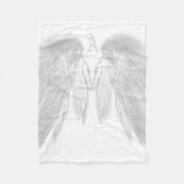 ANGEL VINGAR Monogram White Fleecefilt