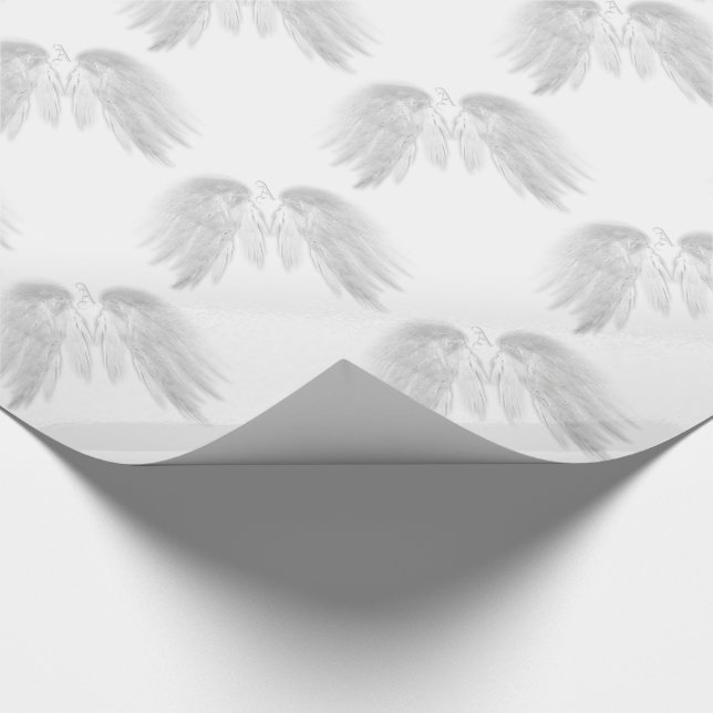 ANGEL VINGAR Monogram White Presentpapper (Hörn)