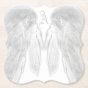 ANGEL VINGAR Monogram White Underlägg Papper