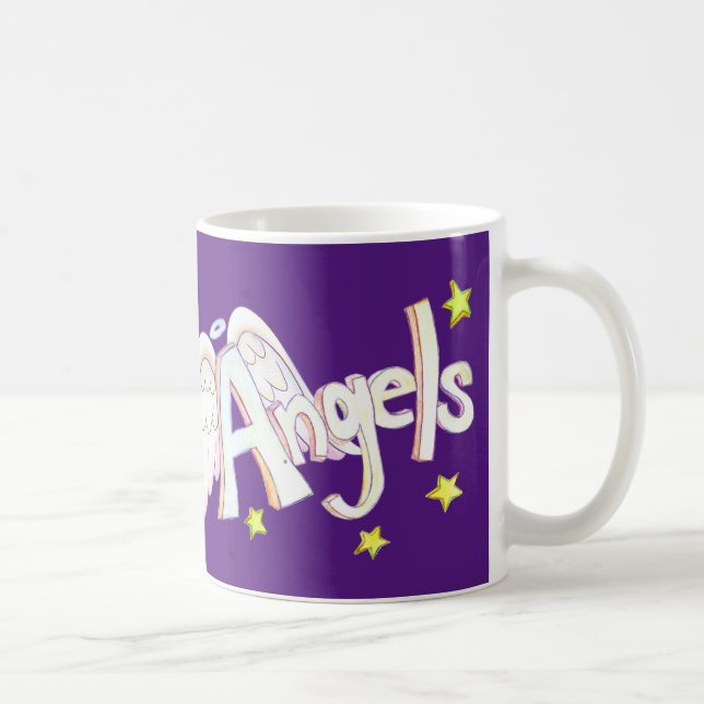 Angel Vingar Ord Art Anpassningsbar Coffee Kopp Mu (Höger)