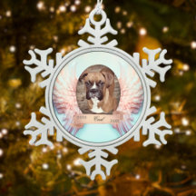 Angel Vingar Pet Memorial Snowflake Ornament