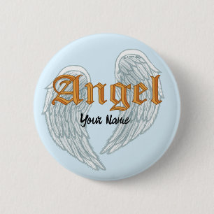 Angel Vingar Pin Knapp