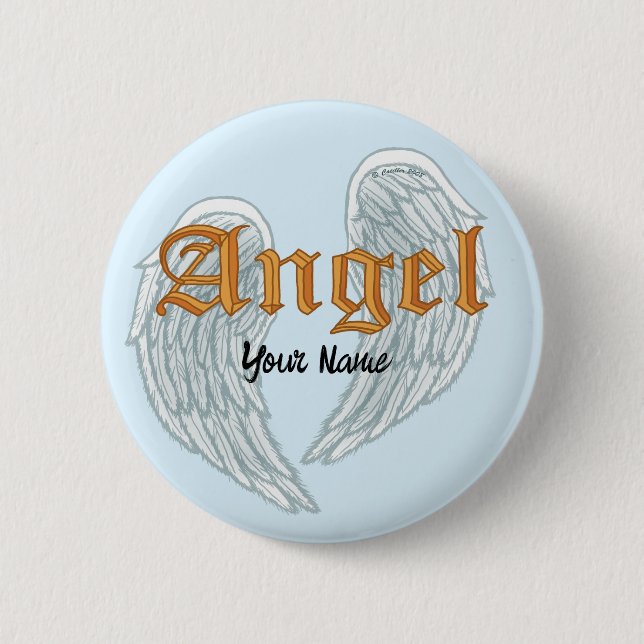 Angel Vingar Pin Knapp (Framsida)
