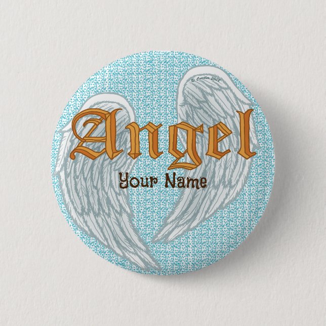 Angel Vingar Pin Knapp (Framsida)