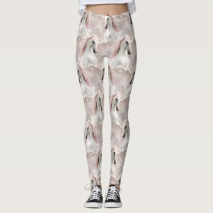 Angel Vingar Rosa Unicorn med Sparkles Leggings