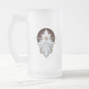 Angel Vingar Snowflake God jul TW ISO Frostat Ölglas