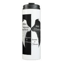 Angel Vingar svart och vit