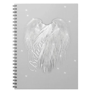 ANGEL VINGAR "Tro" Magic Heart Anteckningsbok Med Spiral
