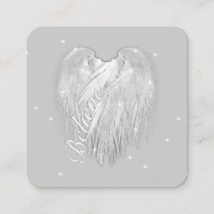 ANGEL VINGAR "Tro" Magic Heart Fyrkantigt Visitkort