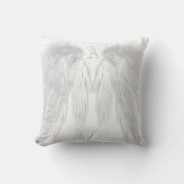 ANGEL VINGAR White Anpassningsbar Monogram Kudde