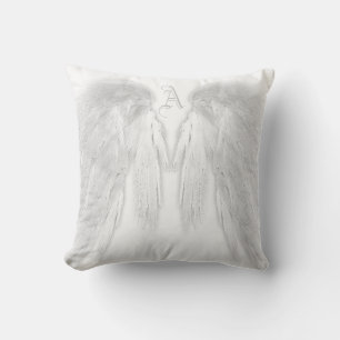 ANGEL VINGAR White Anpassningsbar Monogram Kudde