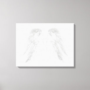 ANGEL VINGAR White Canvastryck