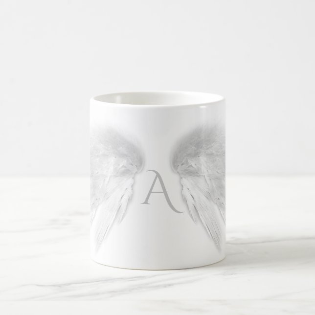 ANGEL VINGAR White Monogram Kaffemugg (Center)