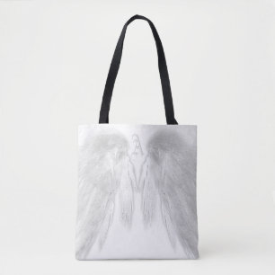 ANGEL VINGAR White Monogram Tygkasse