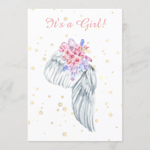 *~* Angel Vinge Crystals Feathers Shower-inbjudan Inbjudningar