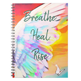 Angel Vinge Rainbow - Butterfly Breathe Heal Stiga Anteckningsbok