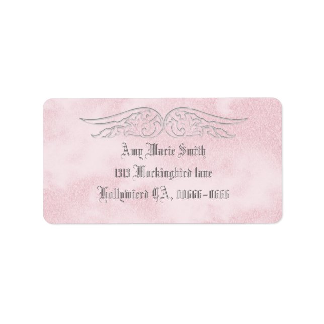 Angel Vinge Sweet 16 Birthday Address Label Adressetikett (Framsidan)