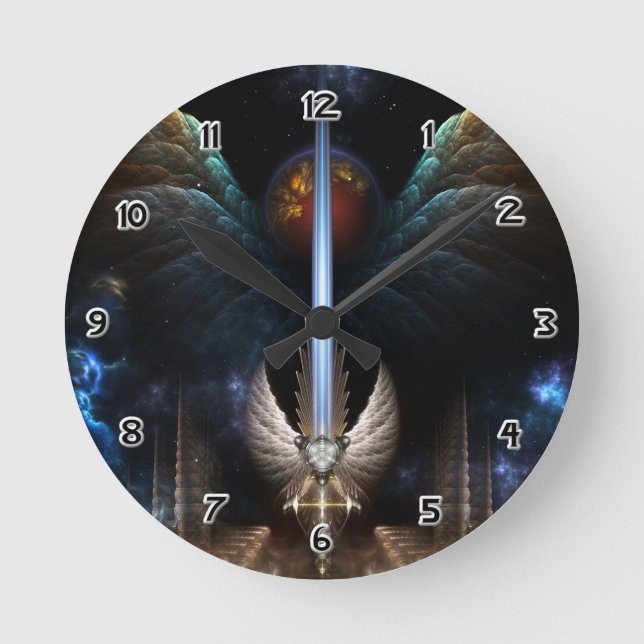 Angel Vinge Sword of Arkledious IMW Wall Clock Rund Klocka (Framsida)