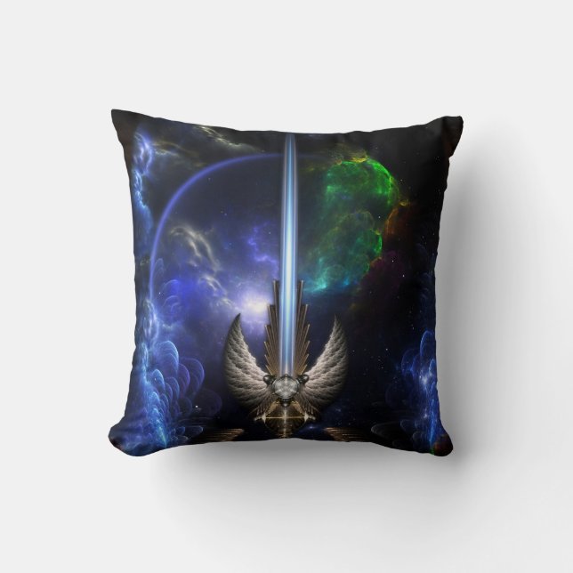Angel Vinge Sword of Arkledious Space Pillow Kudde (Framsida)