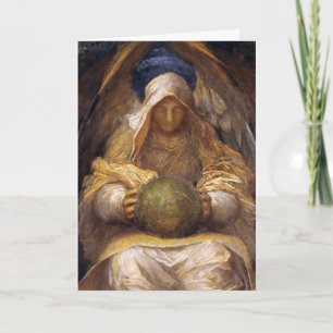 Angel - Vintage Fine Art julkort - Anpassningsbar Helgkort