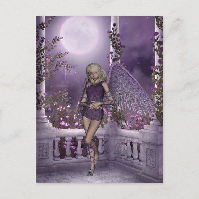 Angel Violet Charms vykort (Framsida)