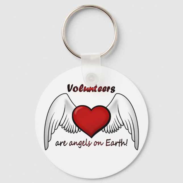 Angel Volunteers Keychain Nyckelring (Framsida)