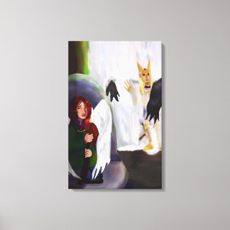 Angel vs demon canvastryck
