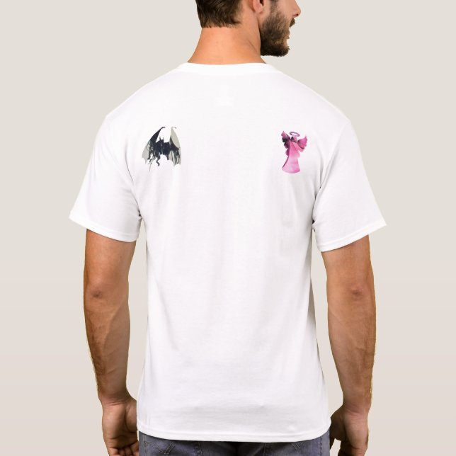 ANGEL vs. DJÄVULEN väljer bra mot ondska T Shirt (Baksida)