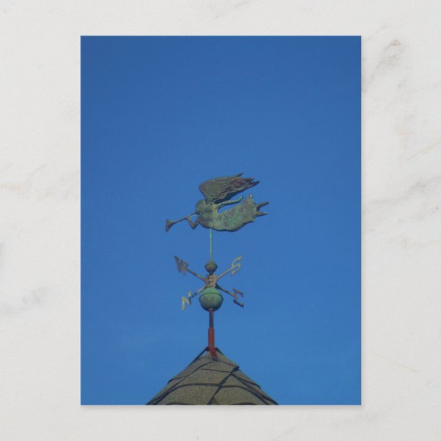 Angel Weather Vane Vykort (Framsida)