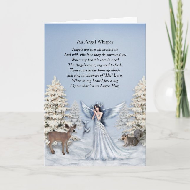 Angel Whisper Greeting Cards Helgkort (Framsida)