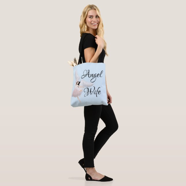 Angel Wife Tote Bag Tygkasse (På modell)
